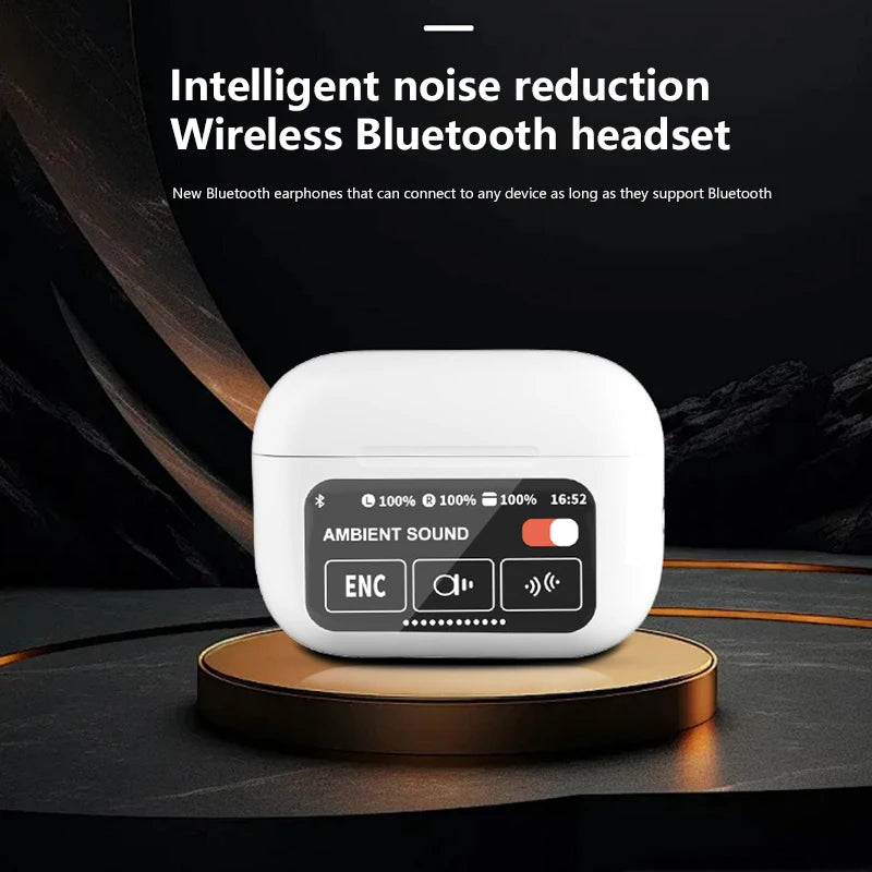 AI Earphone Wireless Bluetooth Headphones Translator Earphones 147Languages With Touch Screen Communication APP Control