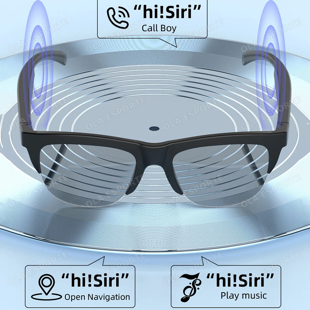 AI Glasses Men Women Smart Glasses Color-Changing Lenses High-Definition Voice Calls Hi-Fi Music Quality Open-ear Audio Glasses