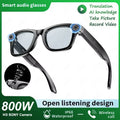 2026 Inteligentne okulary Mężczyźni 8MP Kamera WiFi Bluetooth Sterowanie dotykowe IP67 Wodoodporne tłumaczenie AI Redukcja szumów Okulary AI Kobiety