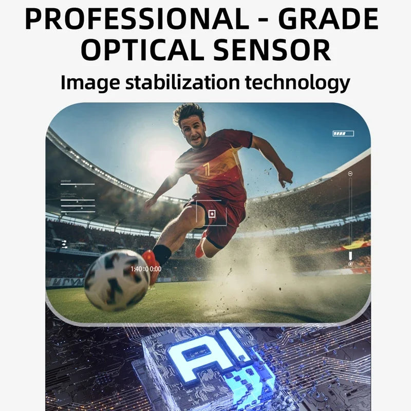 Okulary AI 4K Smart 2026 - Kamera 800W, Tłumaczenie, Wodoodporne, Bluetooth