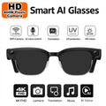 AI Smart Glasses Camera 2026 Bluetooth Headphones Translator Sunglasses Touch Control Photochromic Anti Blue Light Eyeglasses