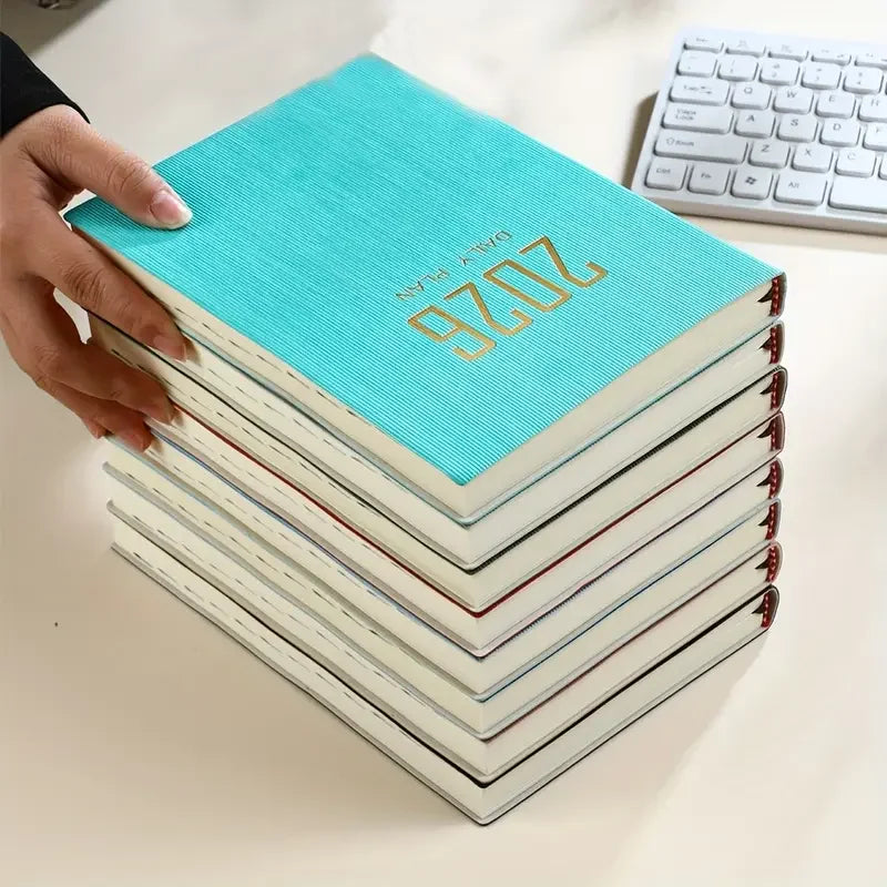 2026 New A5 Size Notebooks 365-Day Daily Schedule Book Diary 360 Sheets Notebook Agenda Notepad Writing Pads Office School