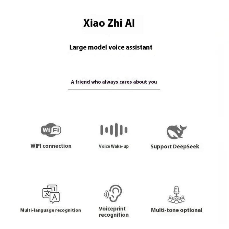 XiaoZhi AI-ESP32 Smart WiFi AI Companion Robot with 1.28" Screen - Voice Assistant & Emotional Interaction for Easy Home Chat
