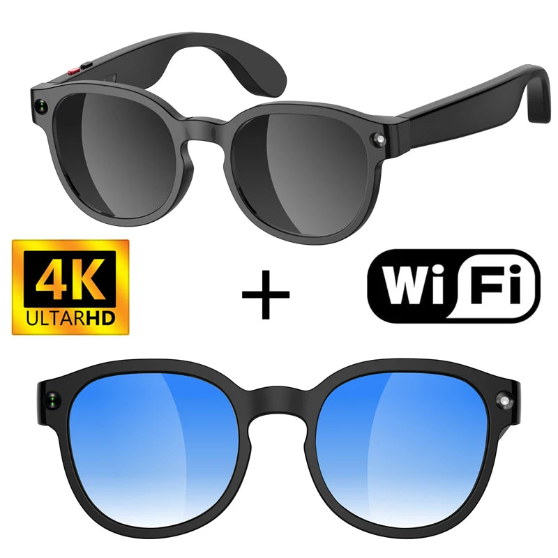 Okulary AI 2026 New - Kamera 8MP, Tłumaczenie, Nagrywanie 4K, Konwersacja, Muzyka