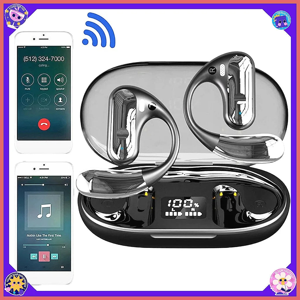 AI Translator Earbuds with 144 Languages, Bluetooth 5.3, Noise Cancelling & Real-Time Translation Wireless Earphones