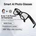 800W Smart AI glasses camera Bluetooth video recording calling AI translation music control ChatGPT Long Battery Life Glasses