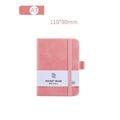 A6/A7 A6/A7 Pocket Notepad with Elastic Band Portable Portable Mini Notebook 100 Sheets Simple Style Agenda Organizer