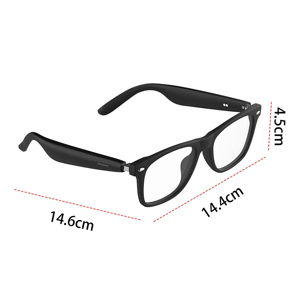 AI Intelligent Translation Glasses Smart Glasses Anti Glare Wireless Headset Sunglasses Sports Driving Sunglasses for Men Women