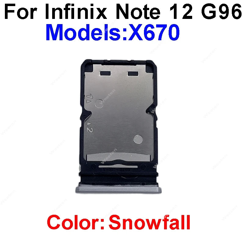 Sim Card Tray Slot For Infinix Note 11 Pro X697 X663B Note 11s X698 Note 12 G96 X663C X663D X670 Sim Card Reader Slot Adapter