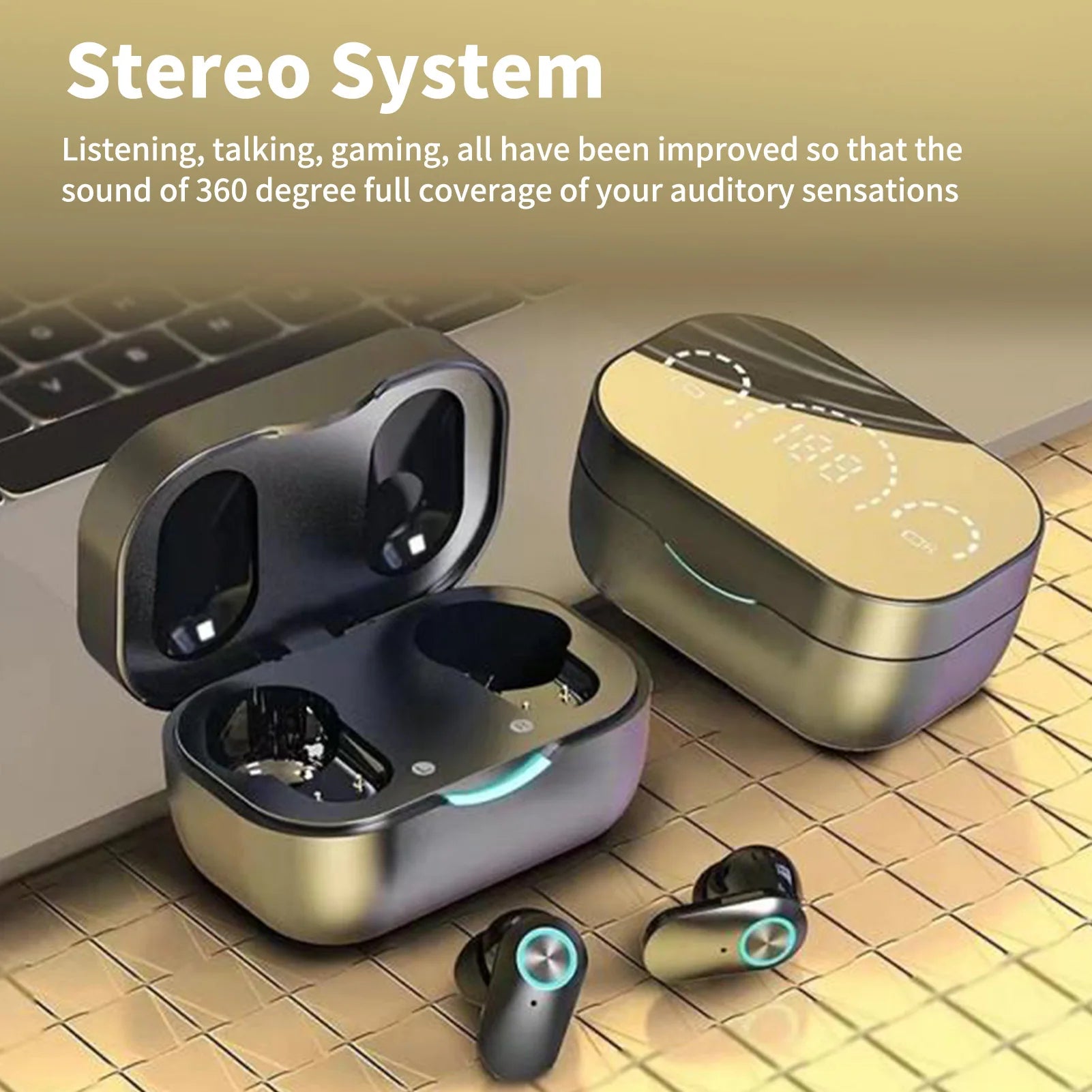 Translator Earphones Bluetooth Translator Headphones Supports 144 Languages Long Endurance with APP for Music for Translation