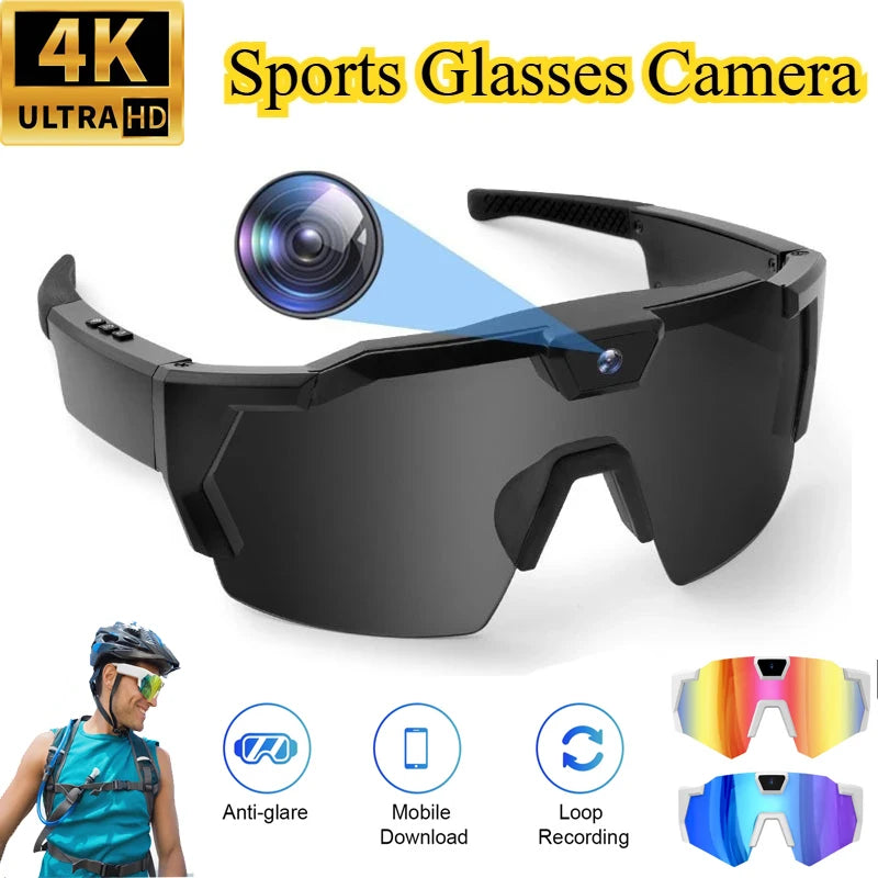 Okulary AI 2026 Skiing - Outdoor Cycling, Wiatroszczelne, Kamera HD, Fotografia