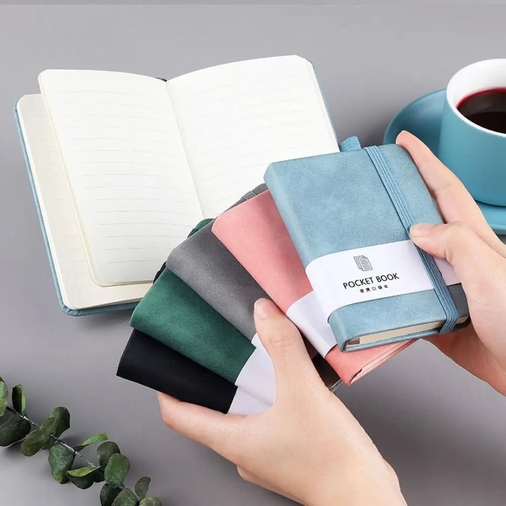 A6/A7 A6/A7 Pocket Notepad with Elastic Band Portable Portable Mini Notebook 100 Sheets Simple Style Agenda Organizer