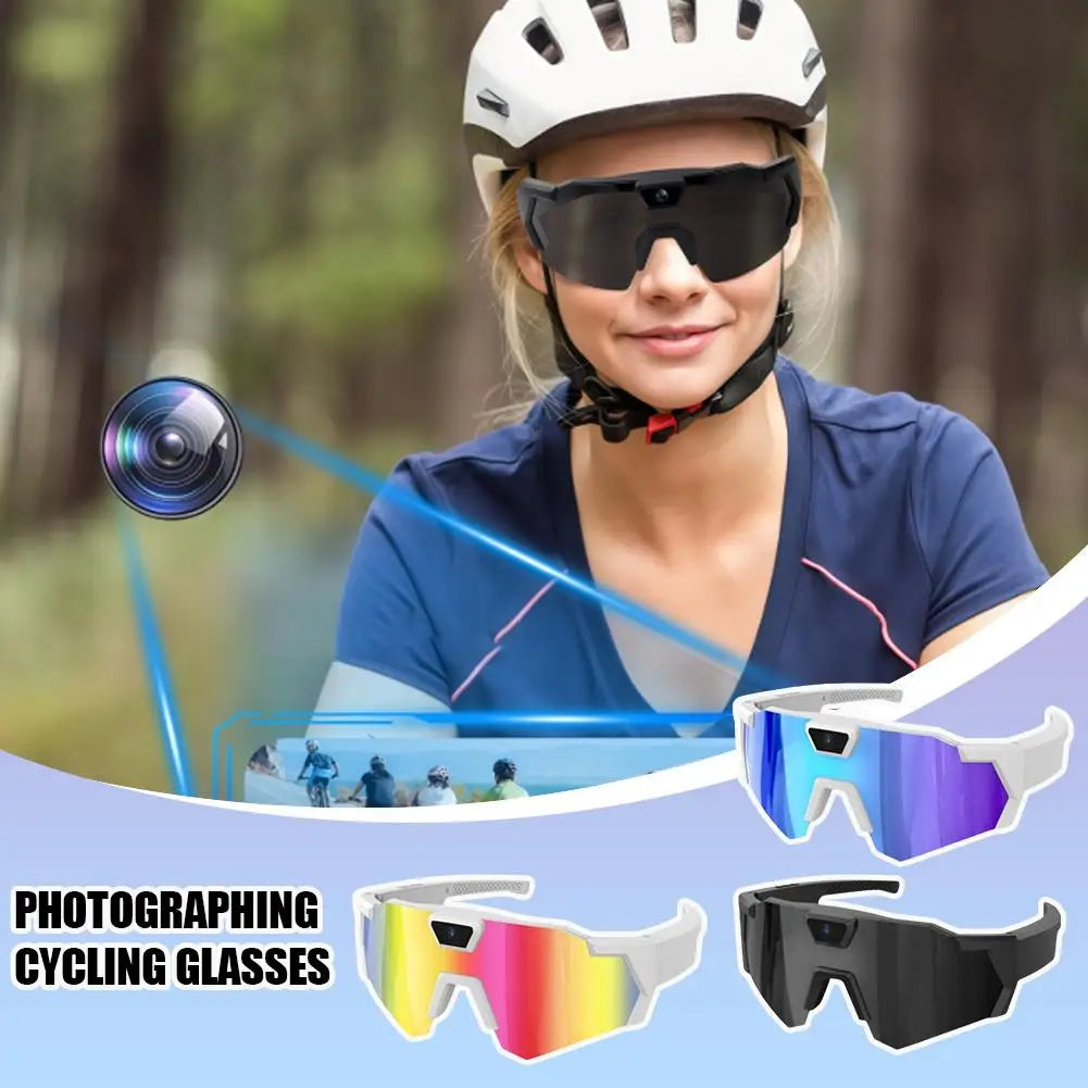 2026 NEW AI Intelligent Glasses For Outdoor Cycling Windproof HD Video Glasses Action Camera Photography Smart Sunglasses