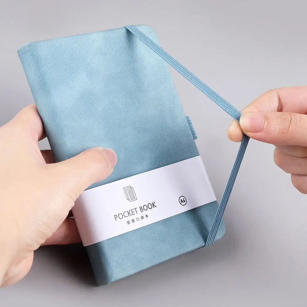A6/A7 A6/A7 Pocket Notepad with Elastic Band Portable Portable Mini Notebook Simple Style 100 Sheets Agenda Organizer
