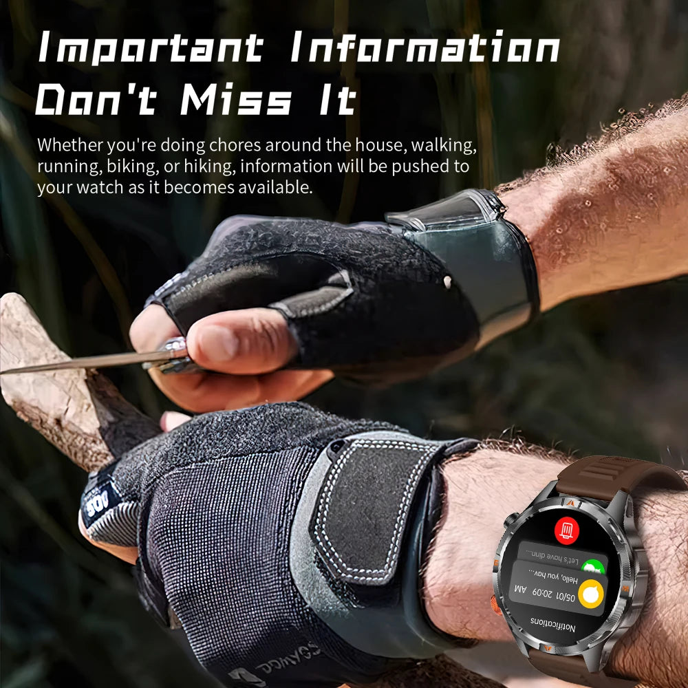 Smartwatch Męski Yoateo 1.7" - Elegancki Zegarek Sportowy HD Screen