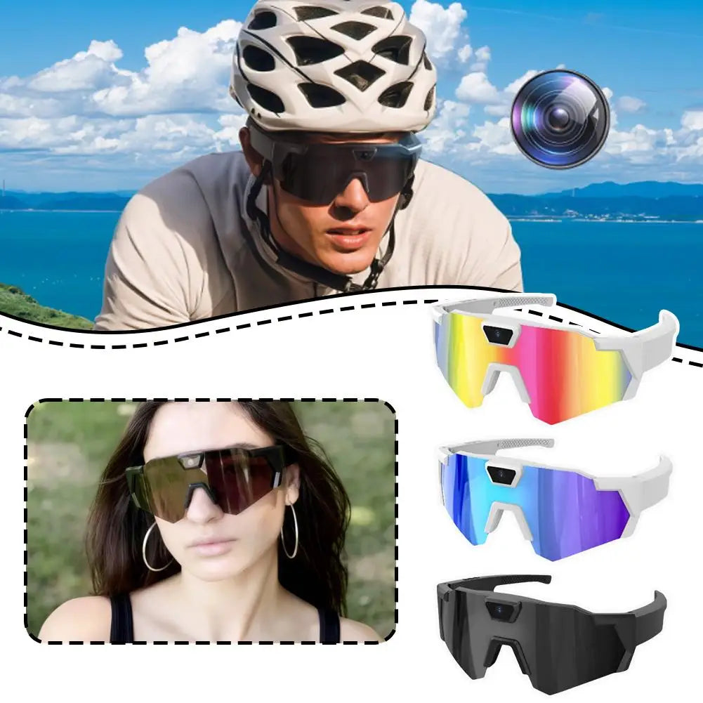 Okulary AI Smart 2026 - Kamera HD, Outdoor Cycling, Wiatroszczelne, Fotografia