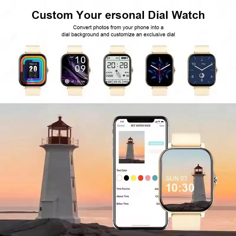 Smartwatch Full Touch - Zegarek z Pełnym Ekranem Dotykowym Multifunkcyjny