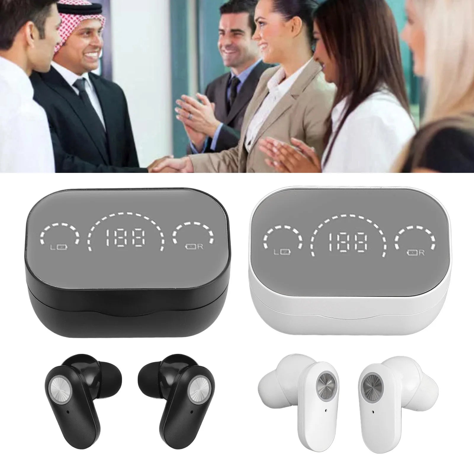Translator Earphones Bluetooth Translator Headphones Supports 144 Languages Long Endurance with APP for Music for Translation