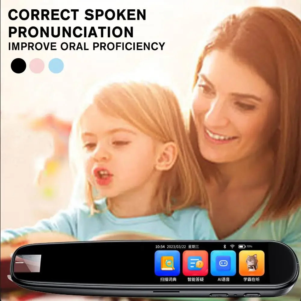 Inteligentny Skaner AI z Tłumaczem - Portable Voice Translator Scanner Pen