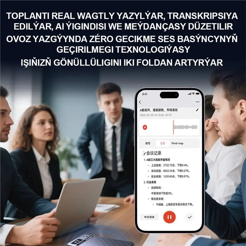 Dyktafon AI ELECT z Technologią GPT-4 - Transkrypcja i Podsumowania w 152 Językach