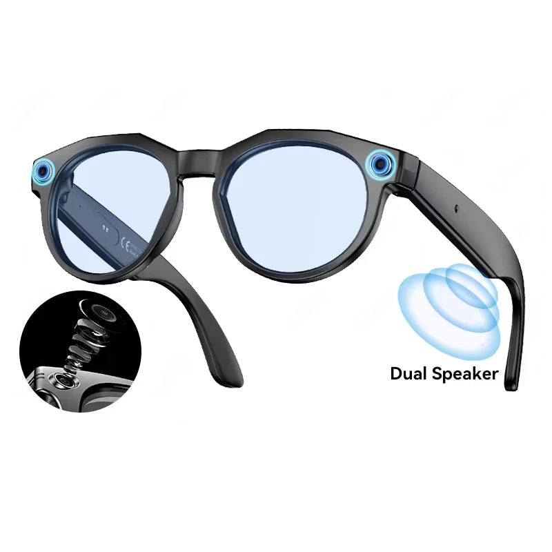 8K HD AI Smart Glasses Men Chat GPT 800MP Camera Bluetooth Call AI Translation Voice Assistant Control Sunglasses Women 2026