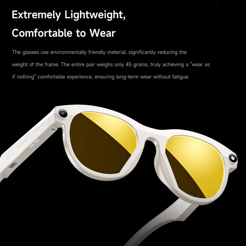 AI Smart Camera Glasses Translation 8K HD Camera Glasses Multifunctional Bluetooth 5.3 Calling Voice Assistant Music New