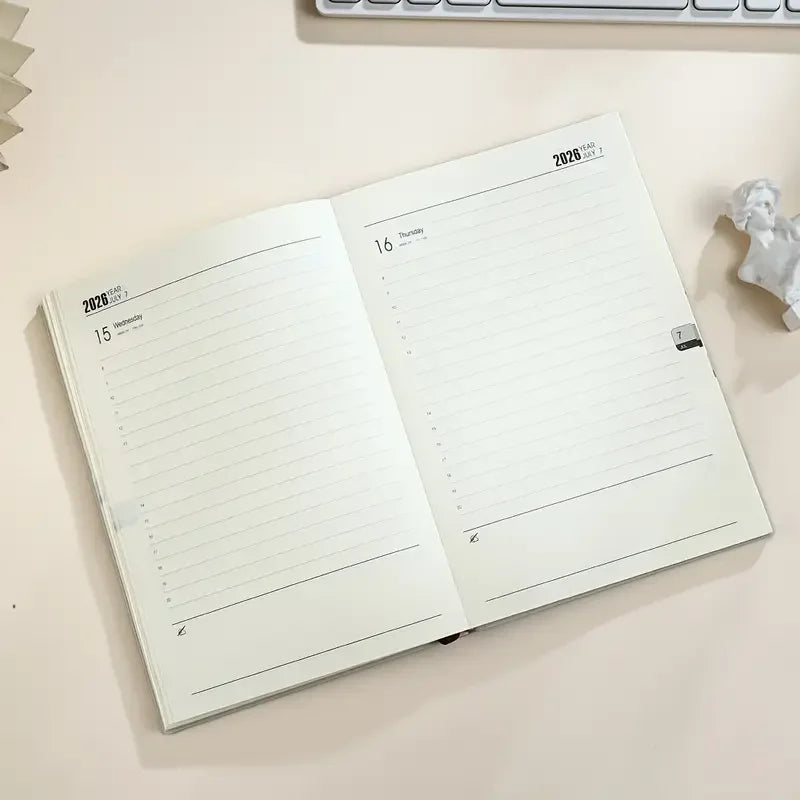 2026 New A5 Size Notebooks 365-Day Daily Schedule Book Diary 360 Sheets Notebook Agenda Notepad Writing Pads Office School
