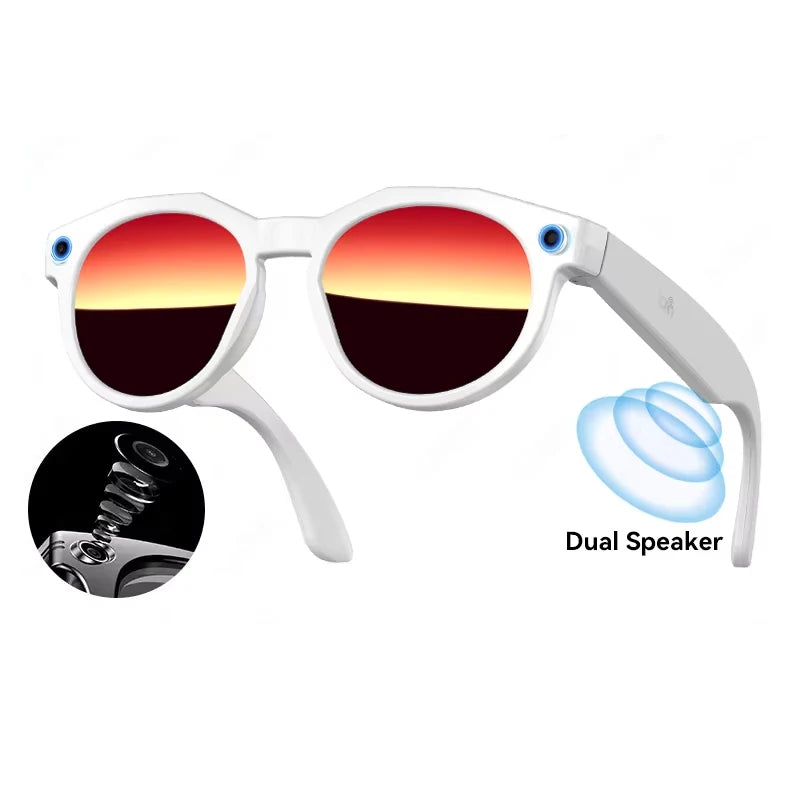 8K HD AI Smart Glasses Men Chat GPT 800MP Camera Bluetooth Call AI Translation Voice Assistant Control Sunglasses Women 2026
