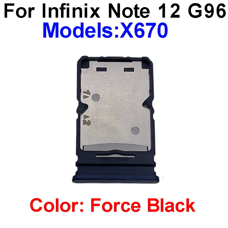 Sim Card Tray Slot For Infinix Note 11 Pro X697 X663B Note 11s X698 Note 12 G96 X663C X663D X670 Sim Card Reader Slot Adapter