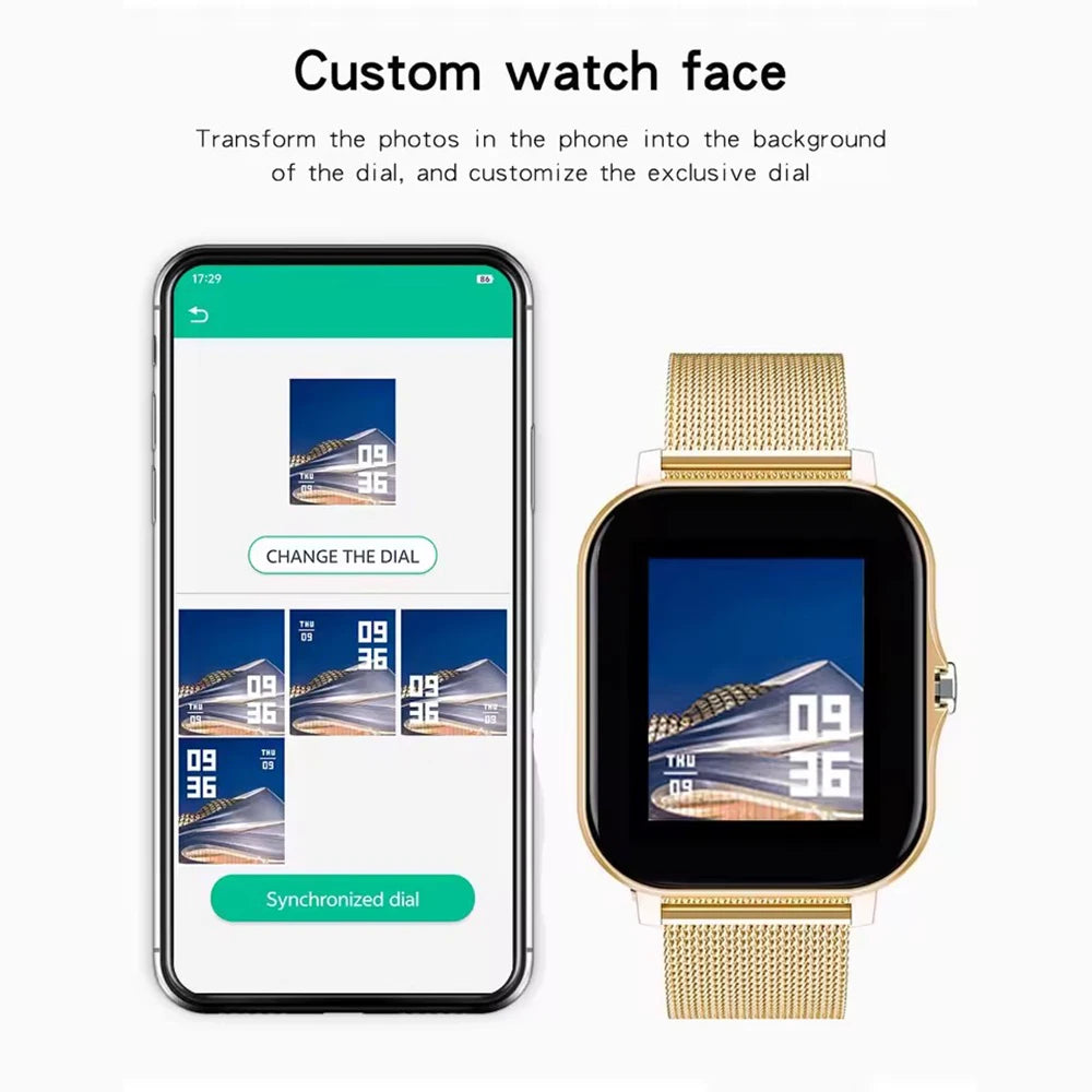 Smartwatch 1.44" - Budżetowy Zegarek dla Android i iOS
