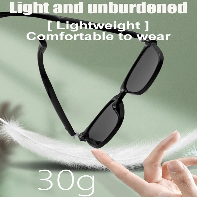 Okulary Smart GS08 - Asystent AI, Muzyka, Połączenia, UV400, Anti-Blue Light