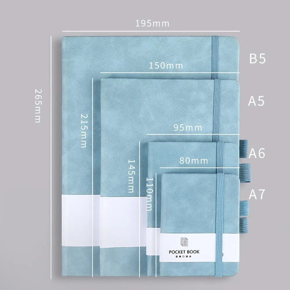 A6/A7 A6/A7 Pocket Notepad with Elastic Band Portable Portable Mini Notebook 100 Sheets Simple Style Agenda Organizer