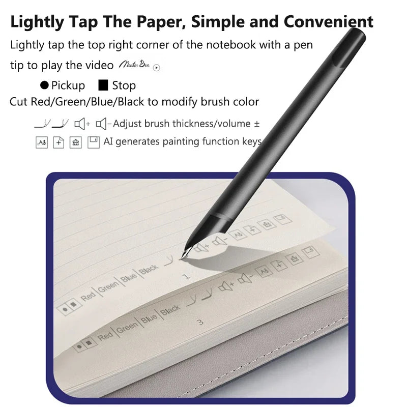 Digital Handwriting Note Book Smart Sync Pen Diary Writing Set AI Cloud Notebook Voice Drawing Bluetooth Real-time Transmission