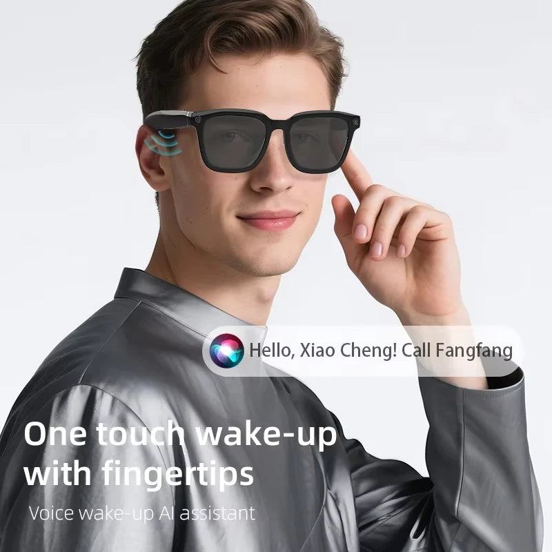 Okulary AI 2026 New - Kamera 8MP, Tłumaczenie, Nagrywanie 4K, Konwersacja, Muzyka