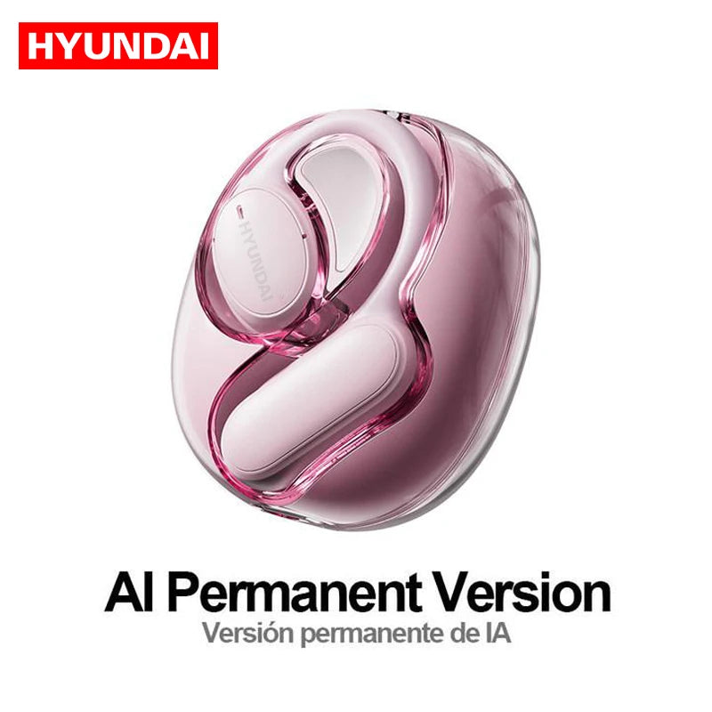 Choice HYUNDAI Openair5 AI Bluetooth Translation Earphones Hanging Ear Type AI Intelligent 100+ languages Meeting Earphone Gift