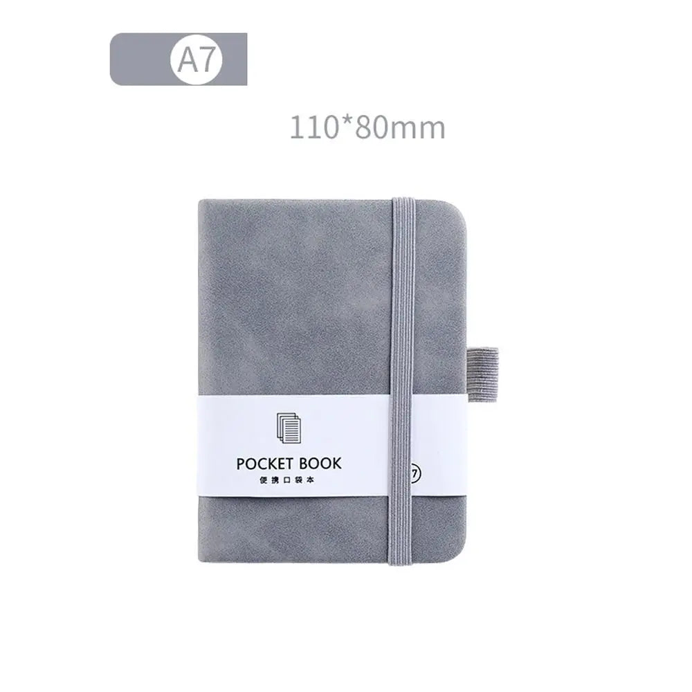 A6/A7 A6/A7 Pocket Notepad with Elastic Band Portable Portable Mini Notebook Thickening Not Drop Pages Agenda Organizer