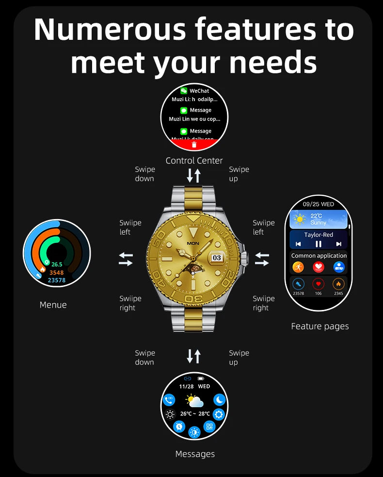 Smartwatch Aiweile AW46 - Inteligentny Zegarek Sportowy z Monitoringiem Zdrowia