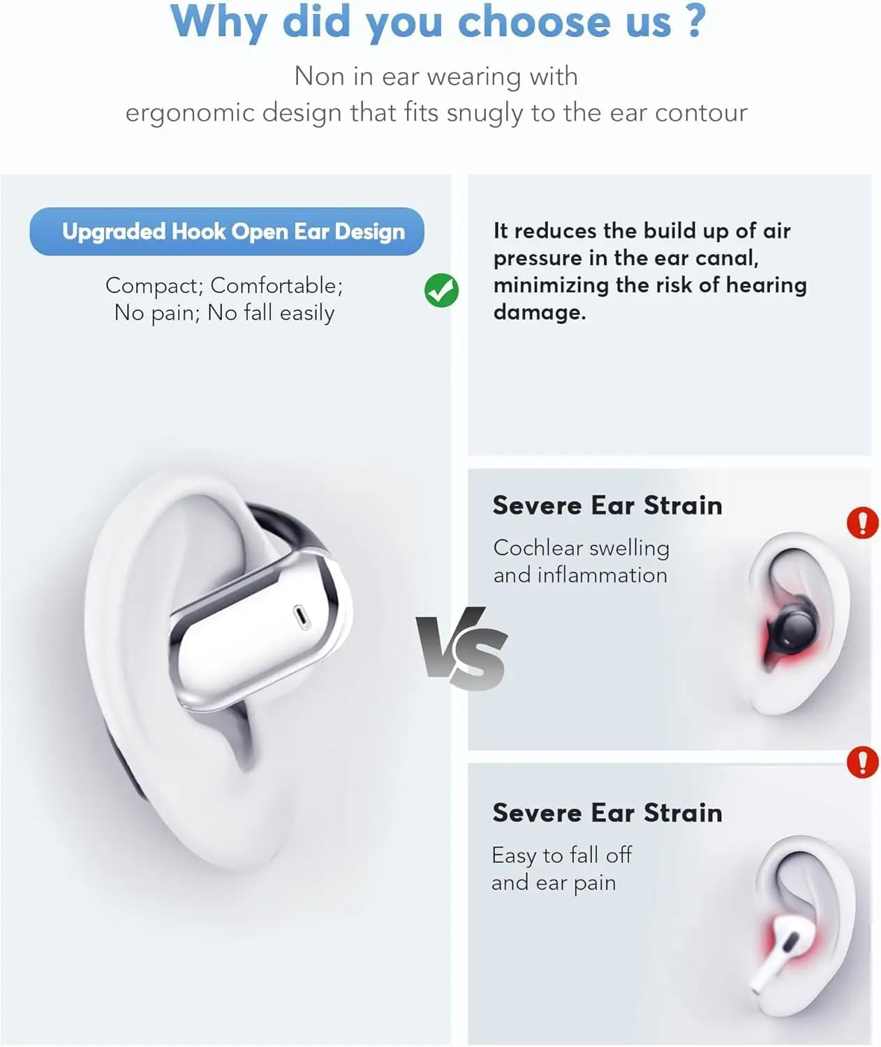 UYUXIO AI Language Translation Headphones with 144 Languages & Accents Real-Time Earbuds Translator for iPhone Android Phones