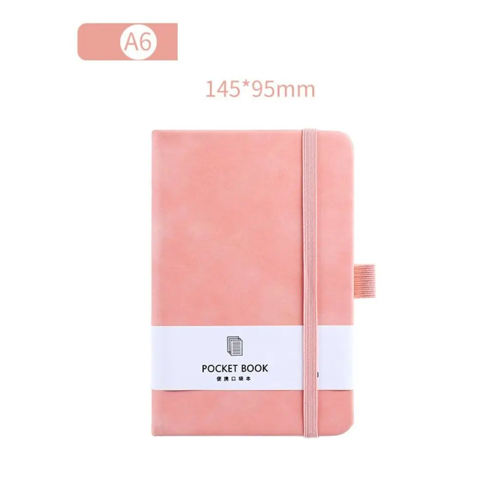 A6/A7 A6/A7 Pocket Notepad with Elastic Band Portable Portable Mini Notebook Simple Style 100 Sheets Agenda Organizer