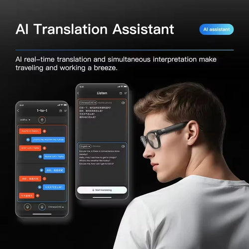 8K HD AI Smart Glasses Men Chat GPT 800MP Camera Bluetooth Call AI Translation Voice Assistant Control Sunglasses Women 2026