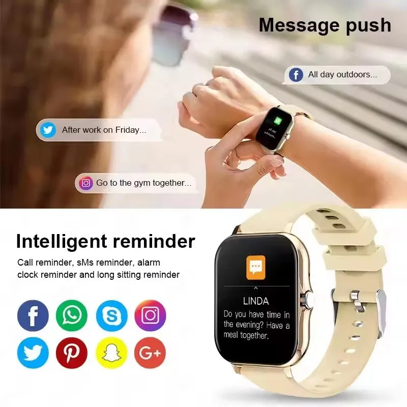 Smartwatch Full Touch - Zegarek z Pełnym Ekranem Dotykowym Multifunkcyjny