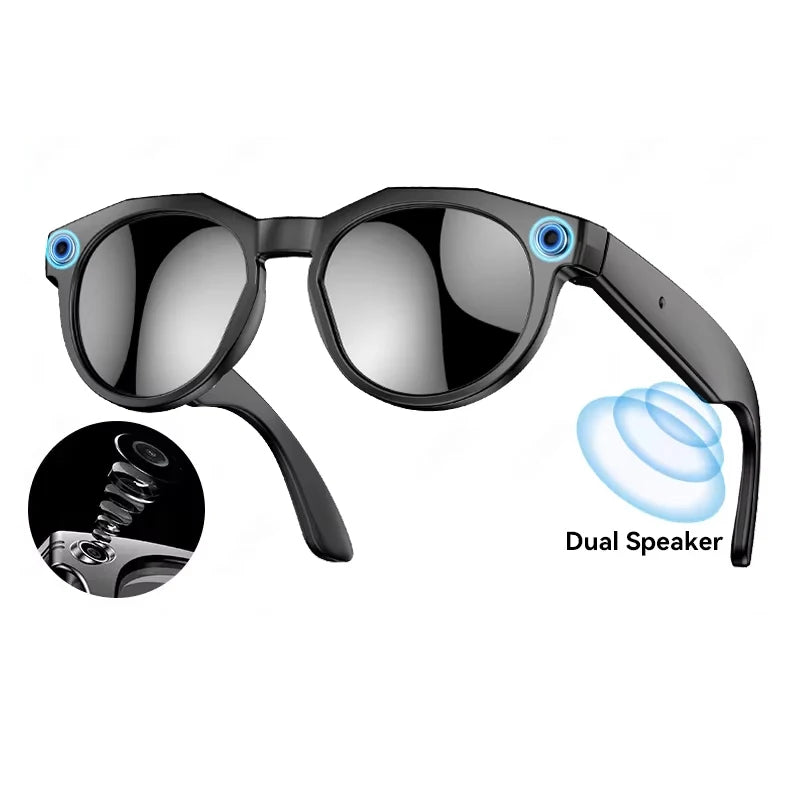 8K HD AI Smart Glasses Men Chat GPT 800MP Camera Bluetooth Call AI Translation Voice Assistant Control Sunglasses Women 2026