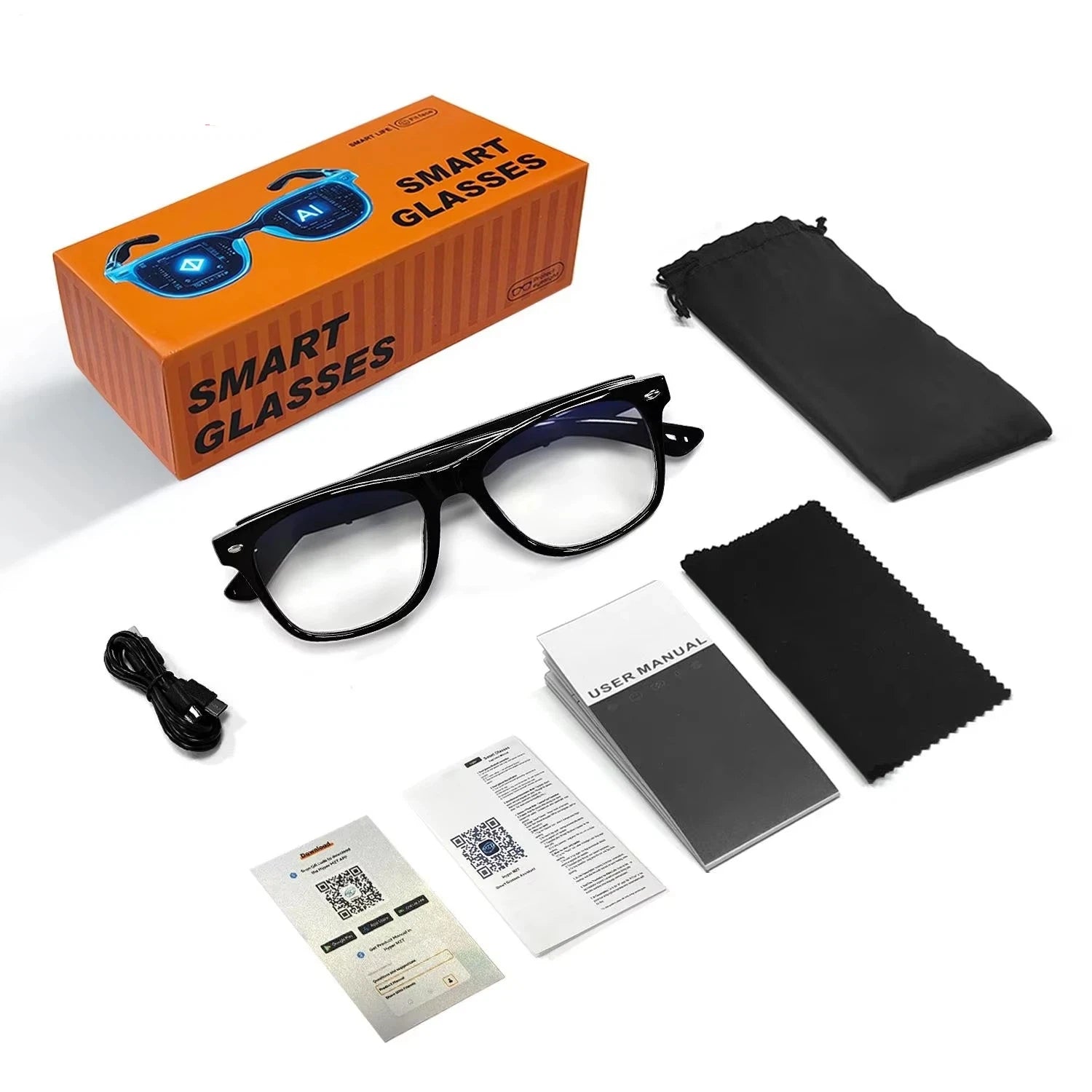 6K AI Smart Glasses Multifunctional Camera Bluetooth Call Voice Assistant Music Player Translate Photochromic HD Glasses