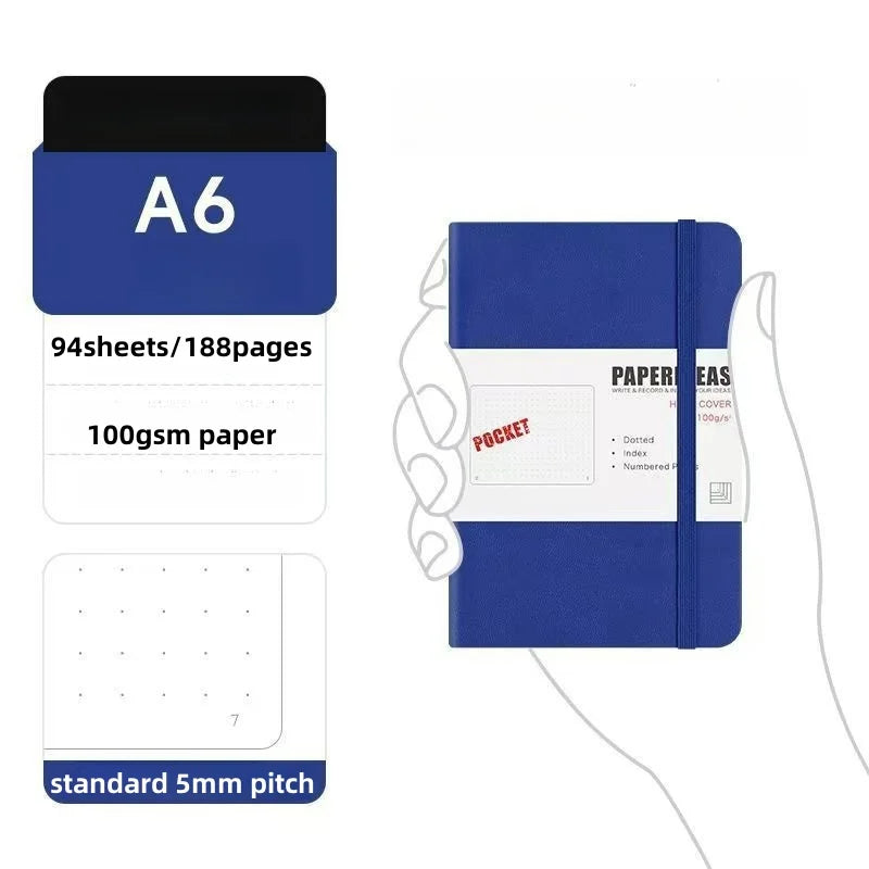 Notes A6 w Kropki - Kompaktowy Notatnik Kieszonkowy z Numeracją Stron