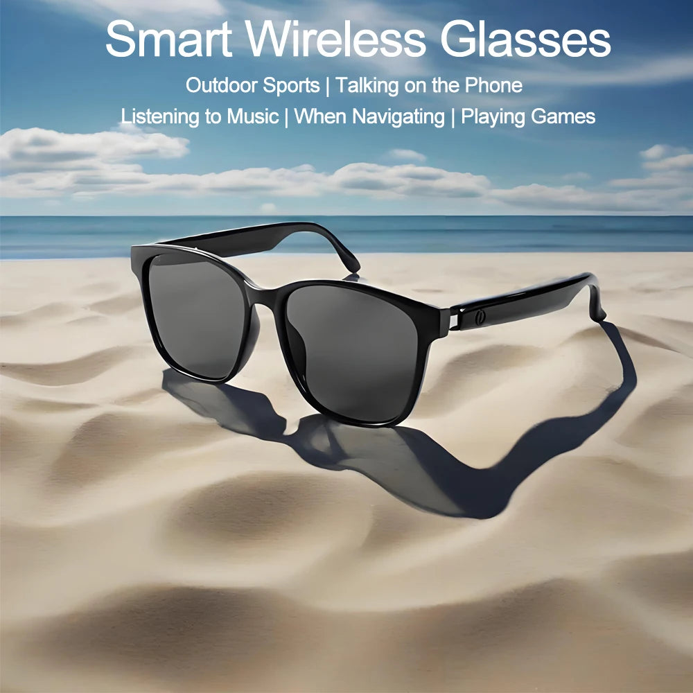 Okulary Smart GS08 - Asystent AI, Muzyka, Połączenia, UV400, Anti-Blue Light