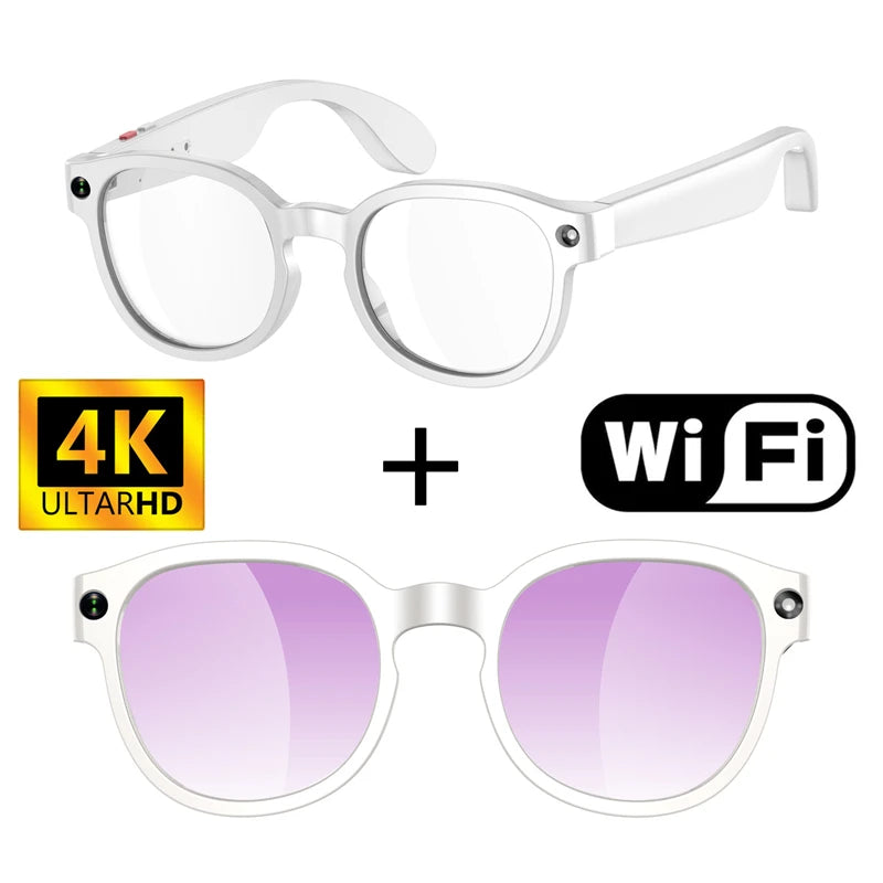Okulary AI 2026 New - Kamera 8MP, Tłumaczenie, Nagrywanie 4K, Konwersacja, Muzyka