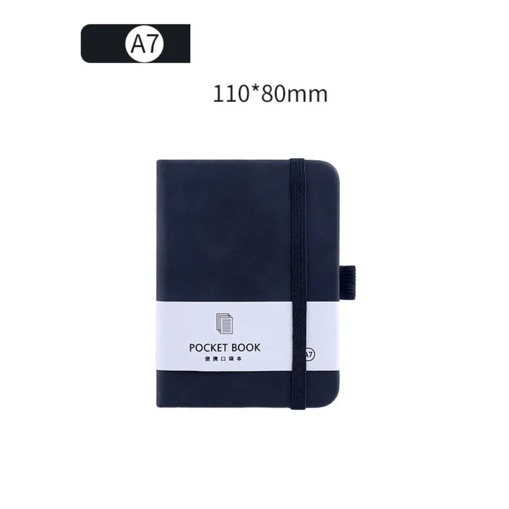 A6/A7 A6/A7 Pocket Notepad with Elastic Band Portable Portable Mini Notebook Thickening Not Drop Pages Agenda Organizer