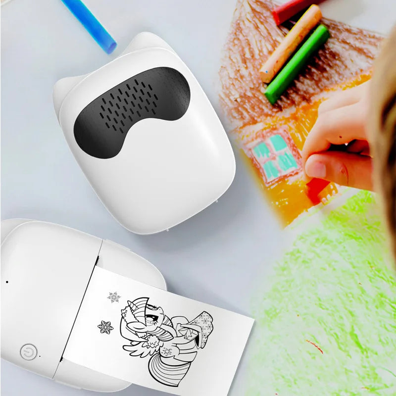 2026 AI New Voice Text Picture Printing Mini Convenient Printer WIFI Can Connect To Mobile Phone Parent-child Interaction
